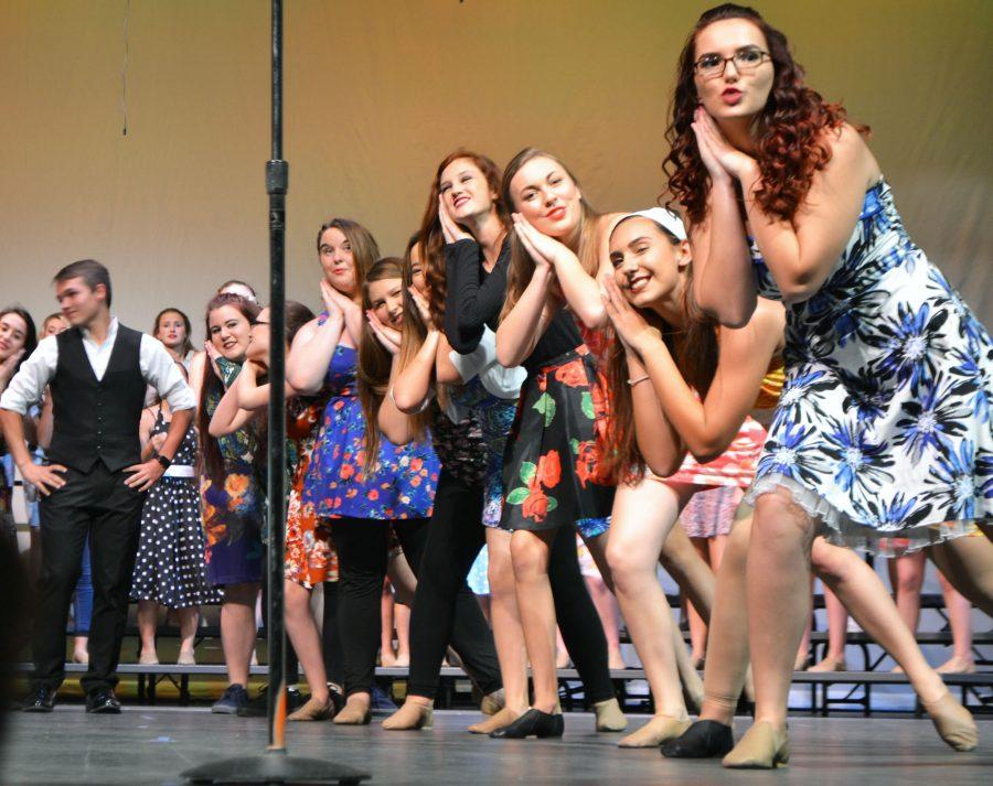 Jupiter High Chorus performs Johnny Angel during the Variety Show.