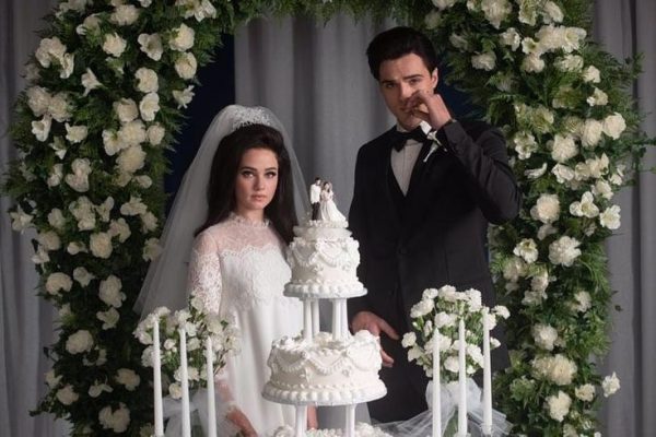 Priscilla and Elviss wedding scene depicted in the new film.