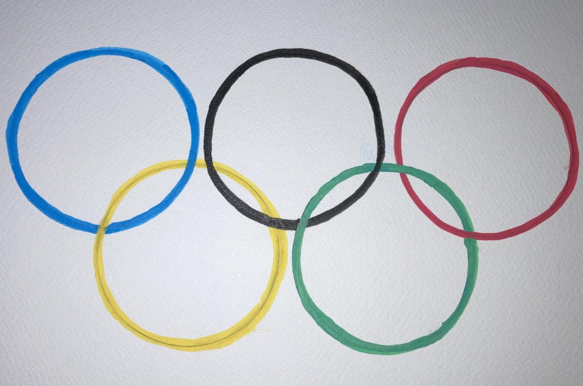 Drawing of the Olympics logo