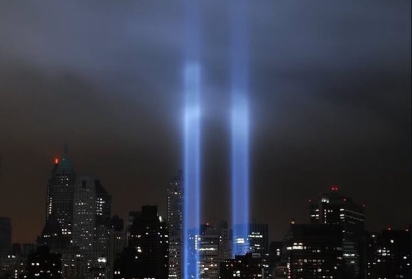 Photo of 9/11 Tribute in Light, taken by Morgan Kilroy 