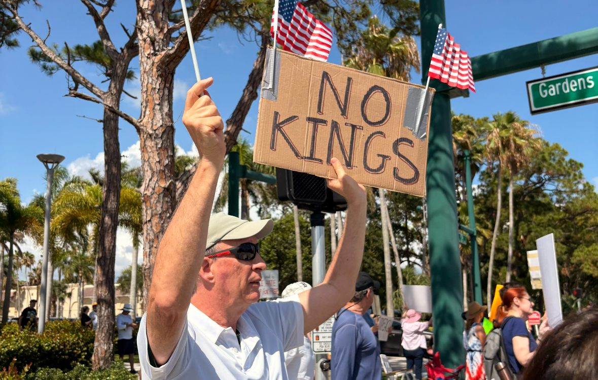 Picture from 'No Kings Protest' on June 14, 2025
