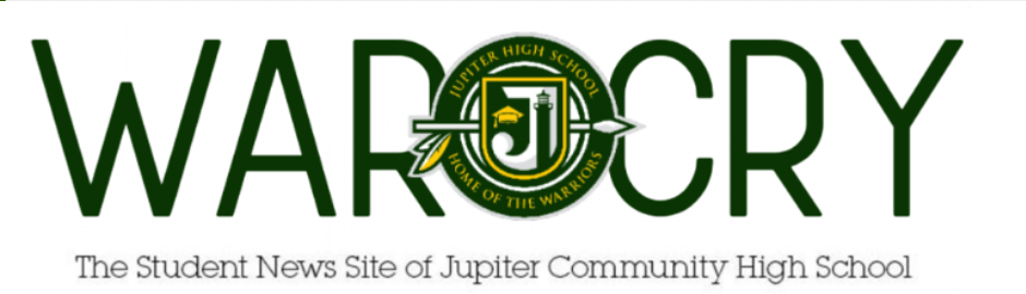 Banner of the official Jupiter High School's War Cry Student Newspaper Publication