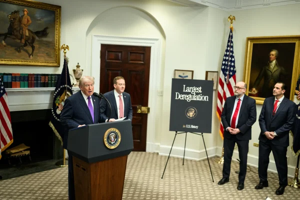 President Trump and EPA Administrator Lee Zeldin, make an announcement on rescinding the 2009 Environmental Protection Agency endangerment finding